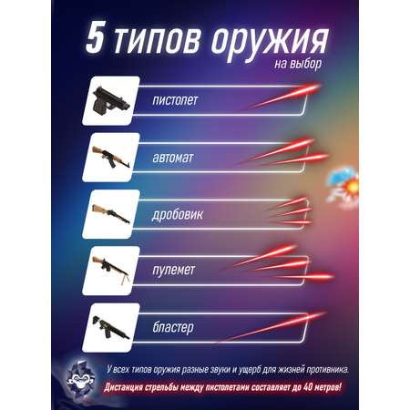 Бластер GeekMonkeys Bug Attack Lasertag Hunter в ассортименте