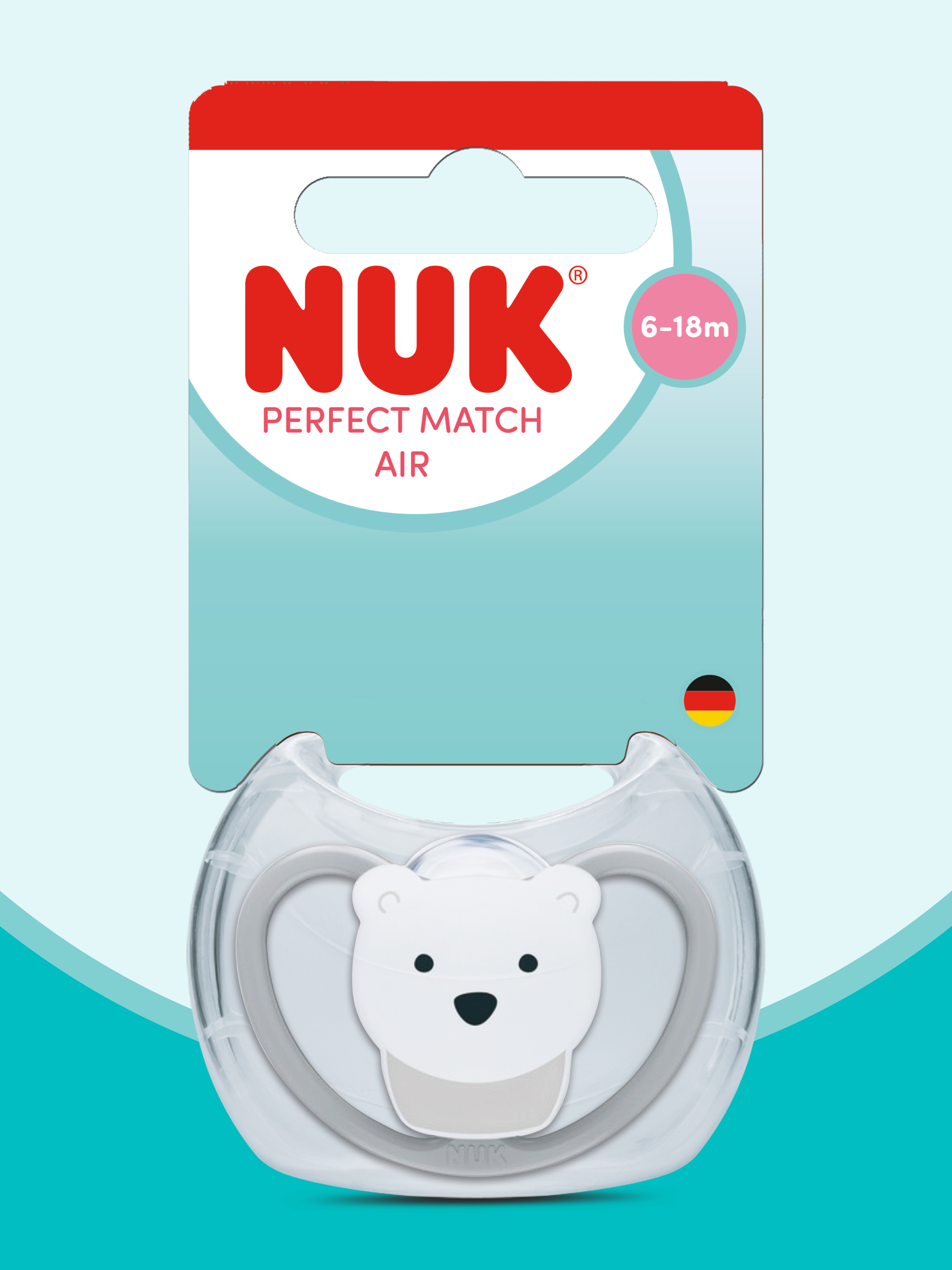 Пустышка Nuk силикон ортодонтическая от 6 мес. - фото 1