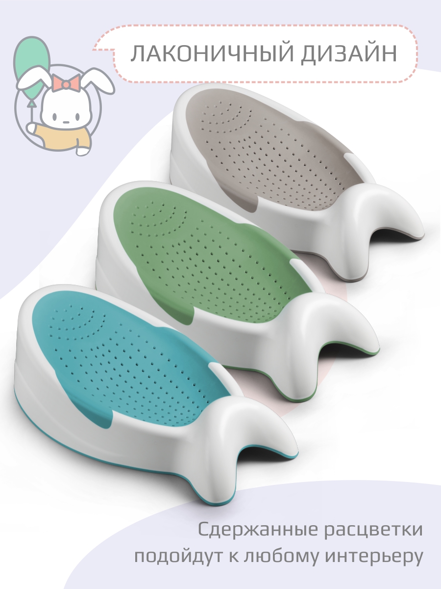 Горка для купания KidWick Рыбка зеленый - фото 5