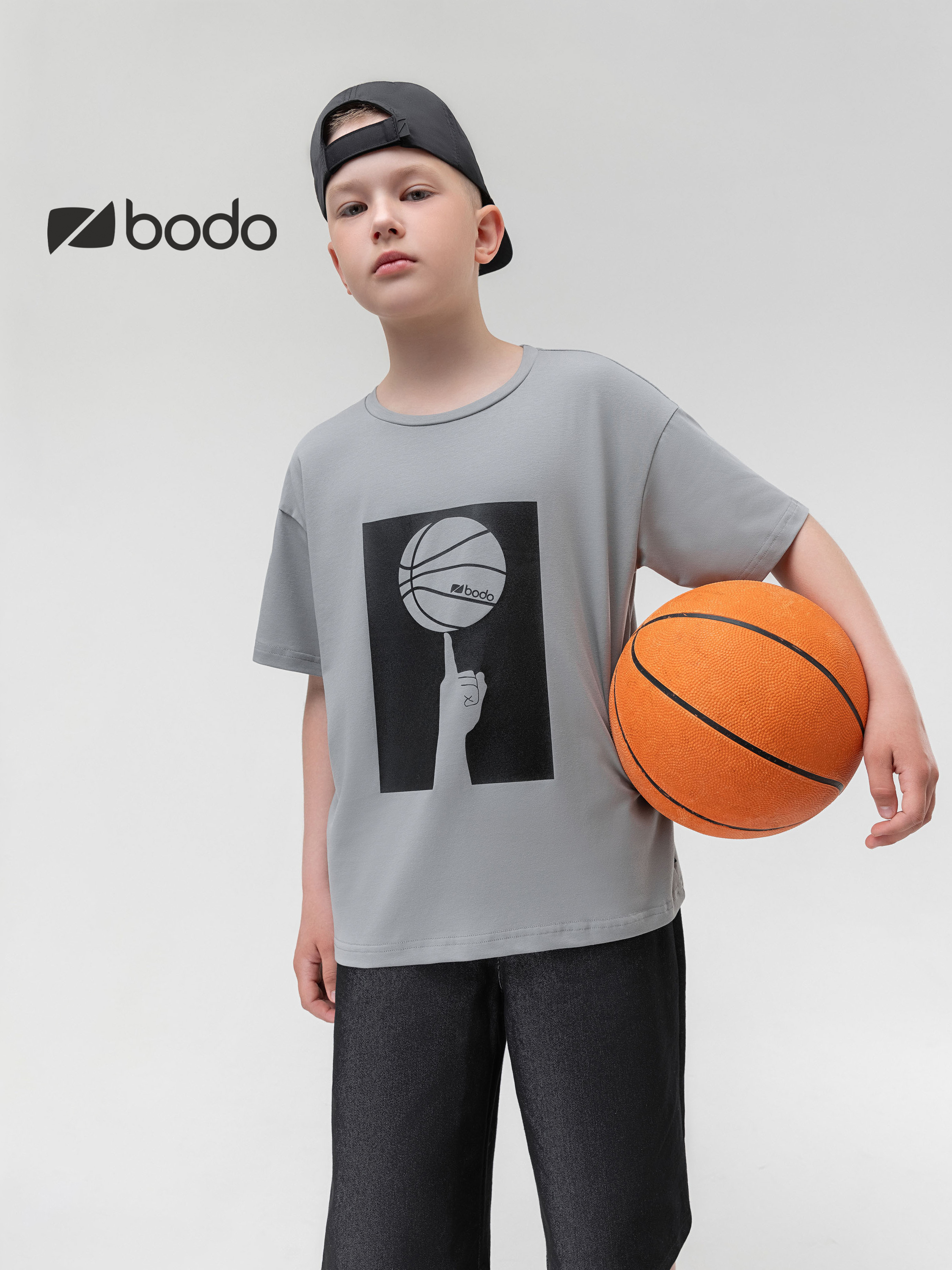 Футболка Bodo 36-152MU_серый - фото 2