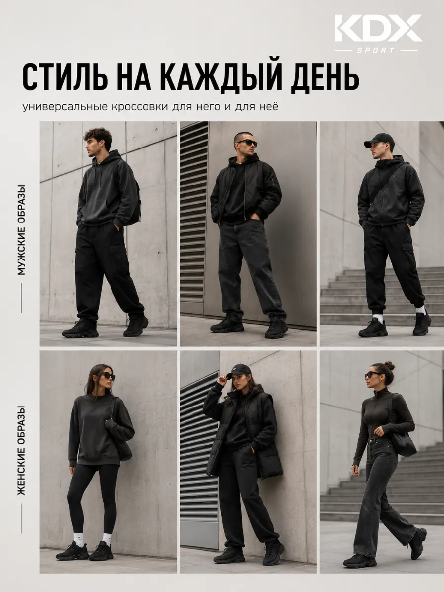 Кроссовки KDX CNE-05 black - фото 4
