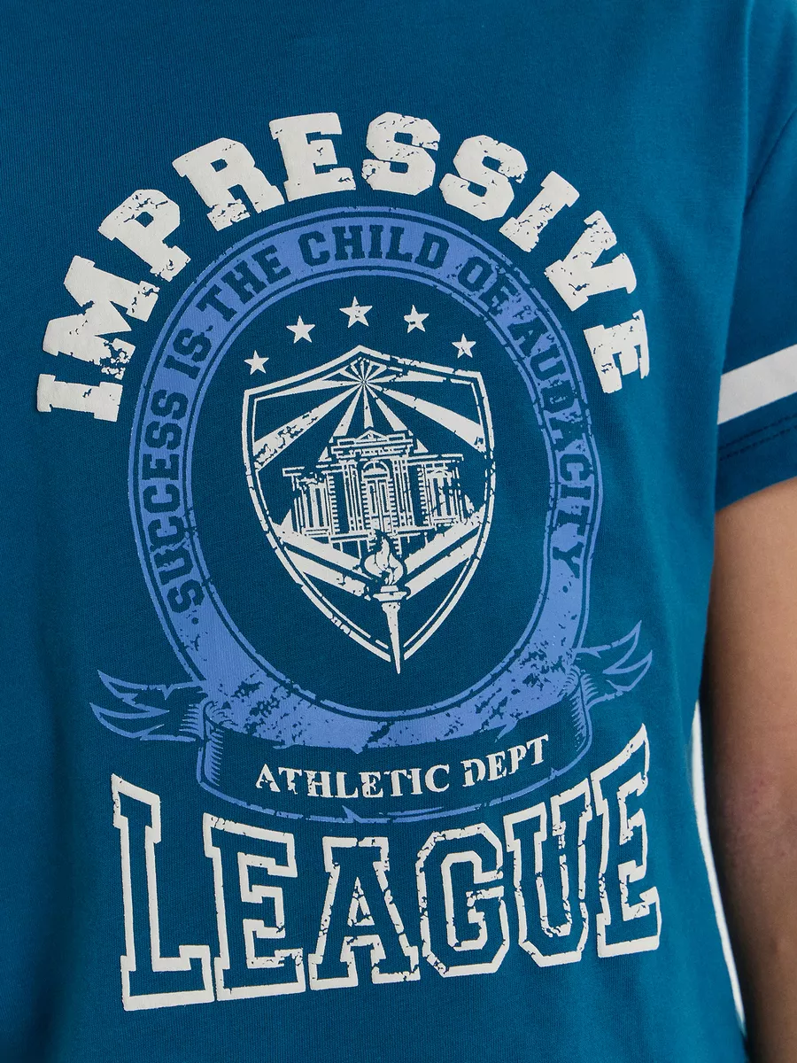 Футболка и шорты Mark Formelle (Марк Формэль) 563322-1/сине -бирюзовый +сине -бирюзовая клетка - фото 6