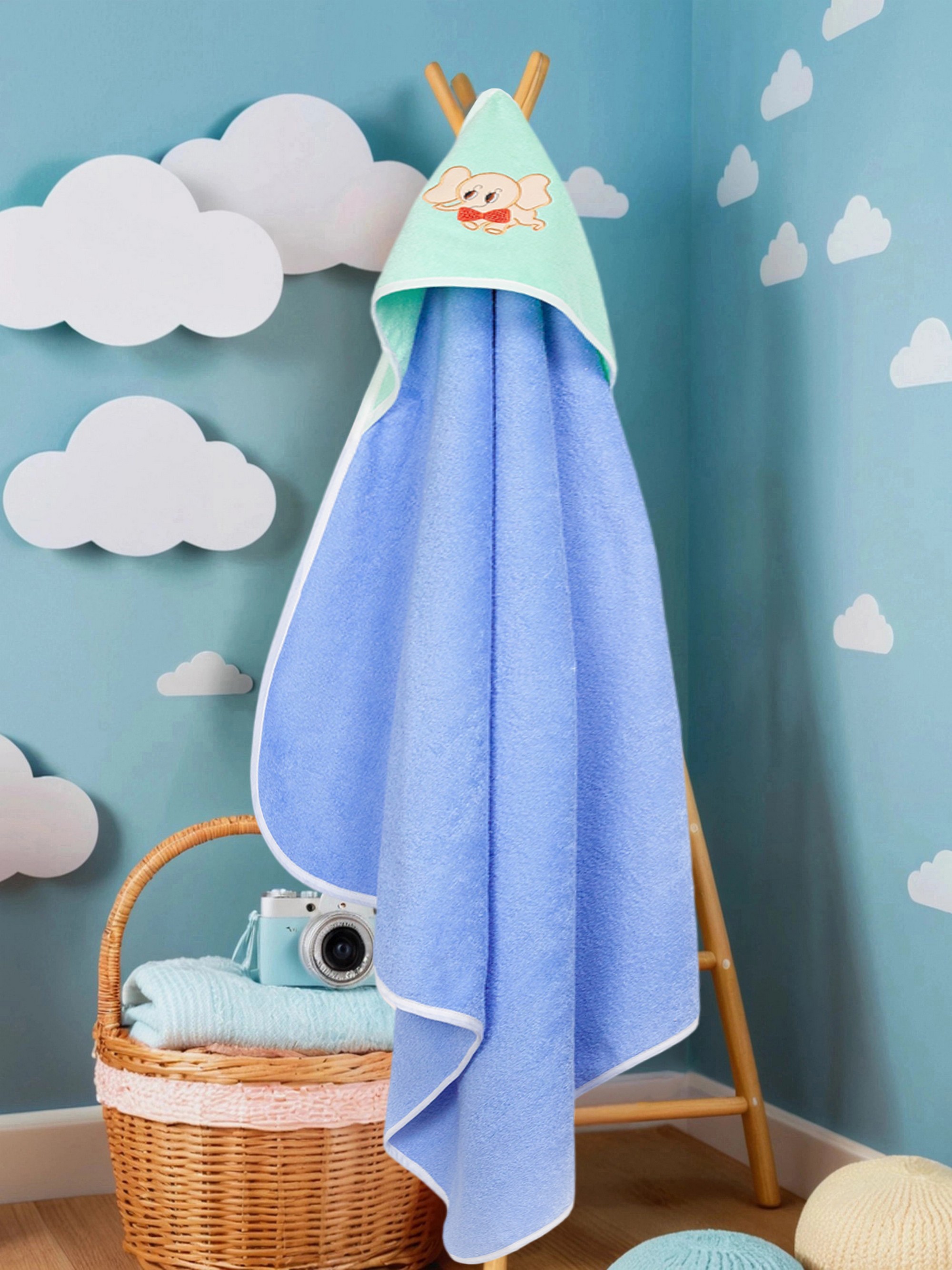 Изображение товара Детское махровое полотенце с уголком Wellness Малыш 80x100 см