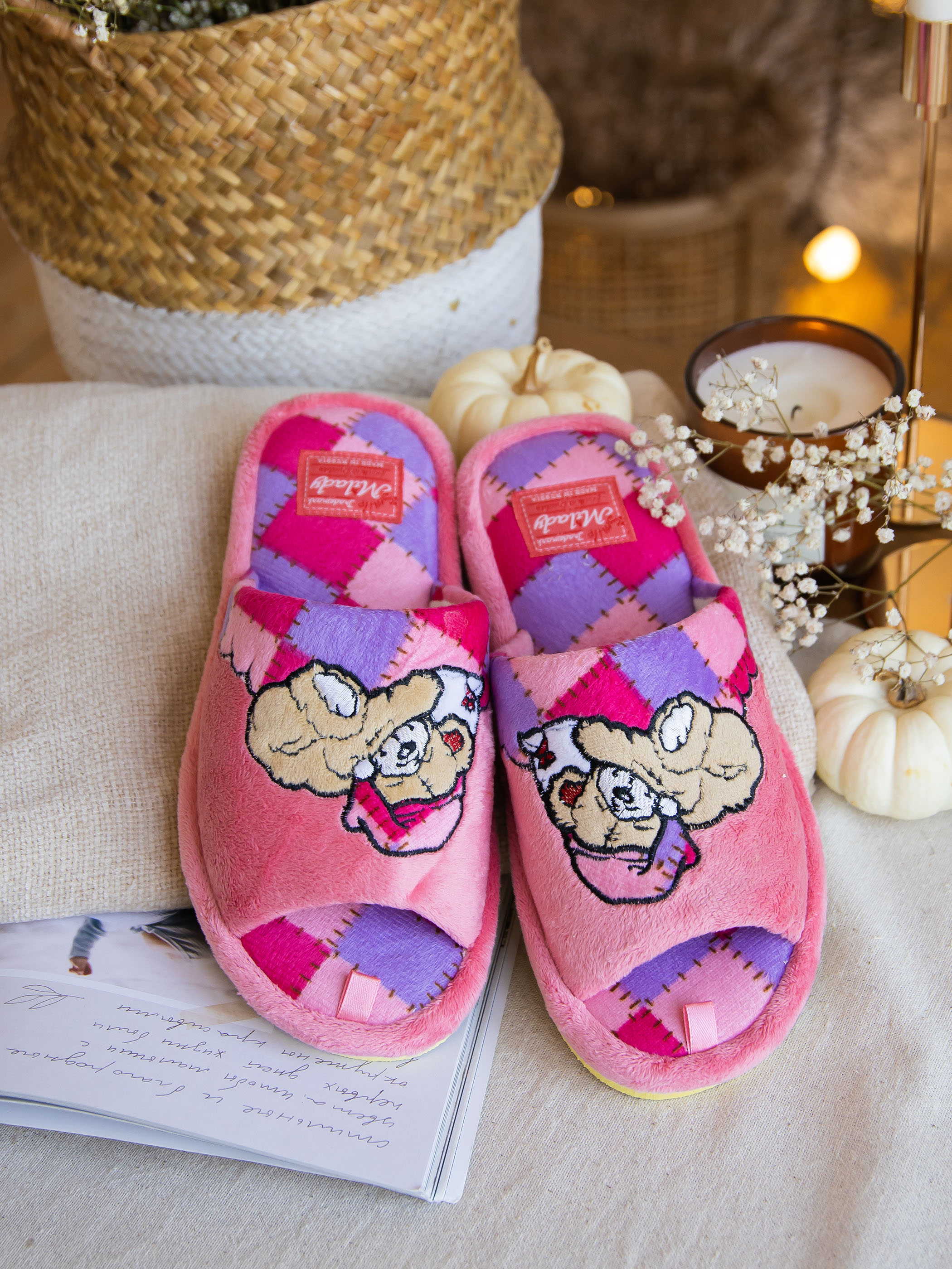 Тапочки SMILE of MILADY DW-O-8-103-07 отк. - фото 4