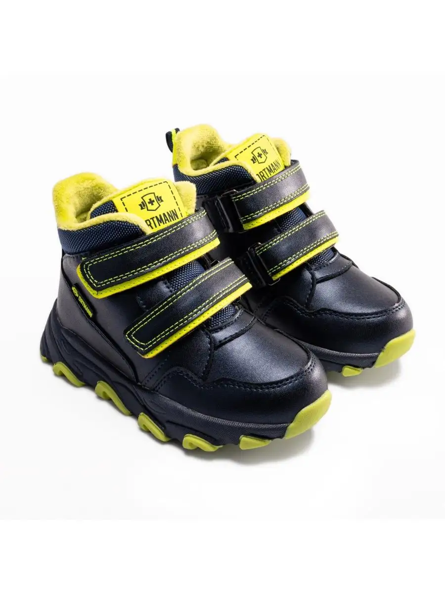 Ботинки ORTMANN kids 24.21_Wendel _черный/неон - фото 1