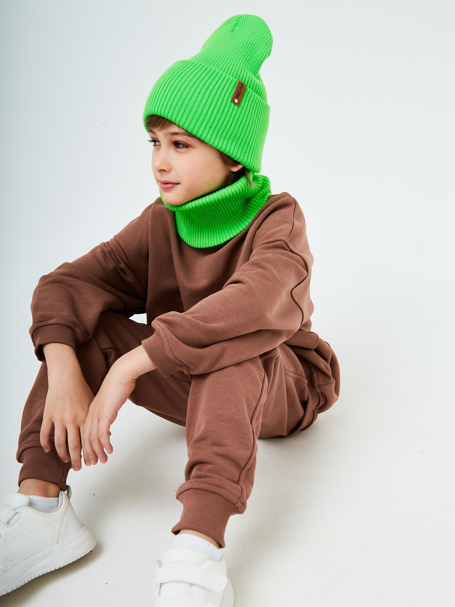 Шапка и снуд KUBRIO KU-H-42-lopataB-Lgreen - фото 8