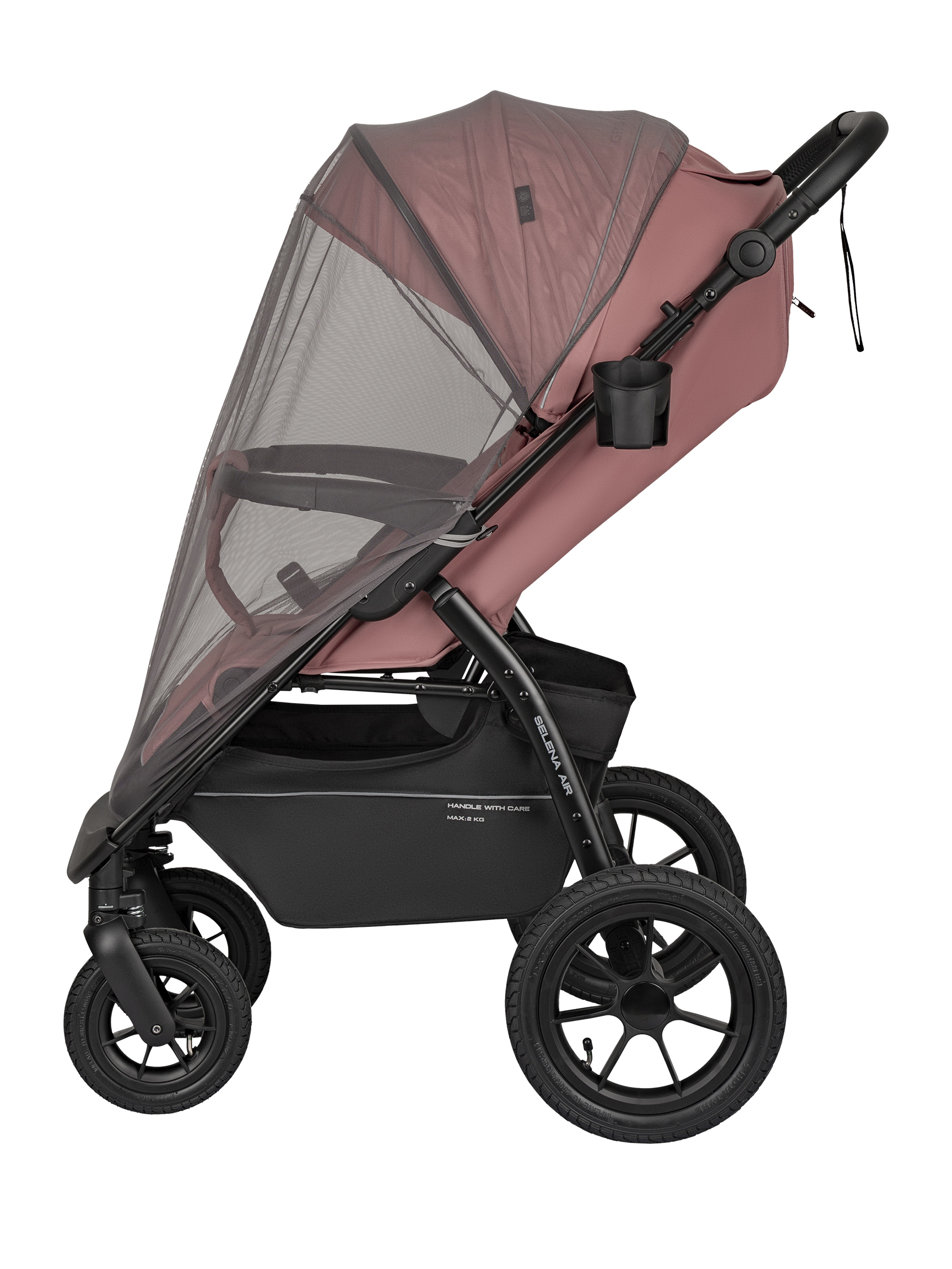 Коляска прогулочная JOVOLA SELENA Air 2025 с сумкой розовый - фото 19