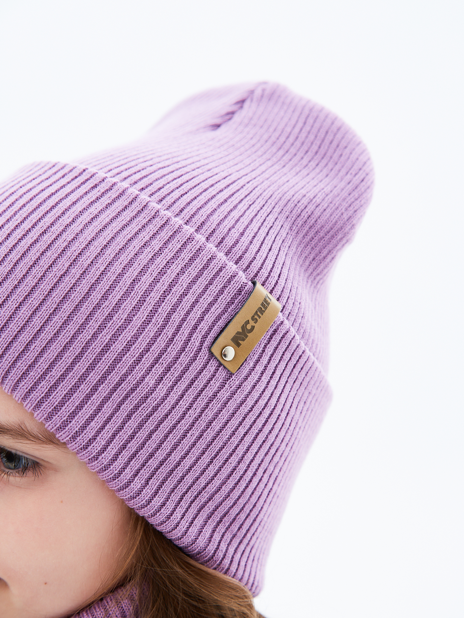 Шапка и снуд KUBRIO KU-H-52-lopataW-purp - фото 12