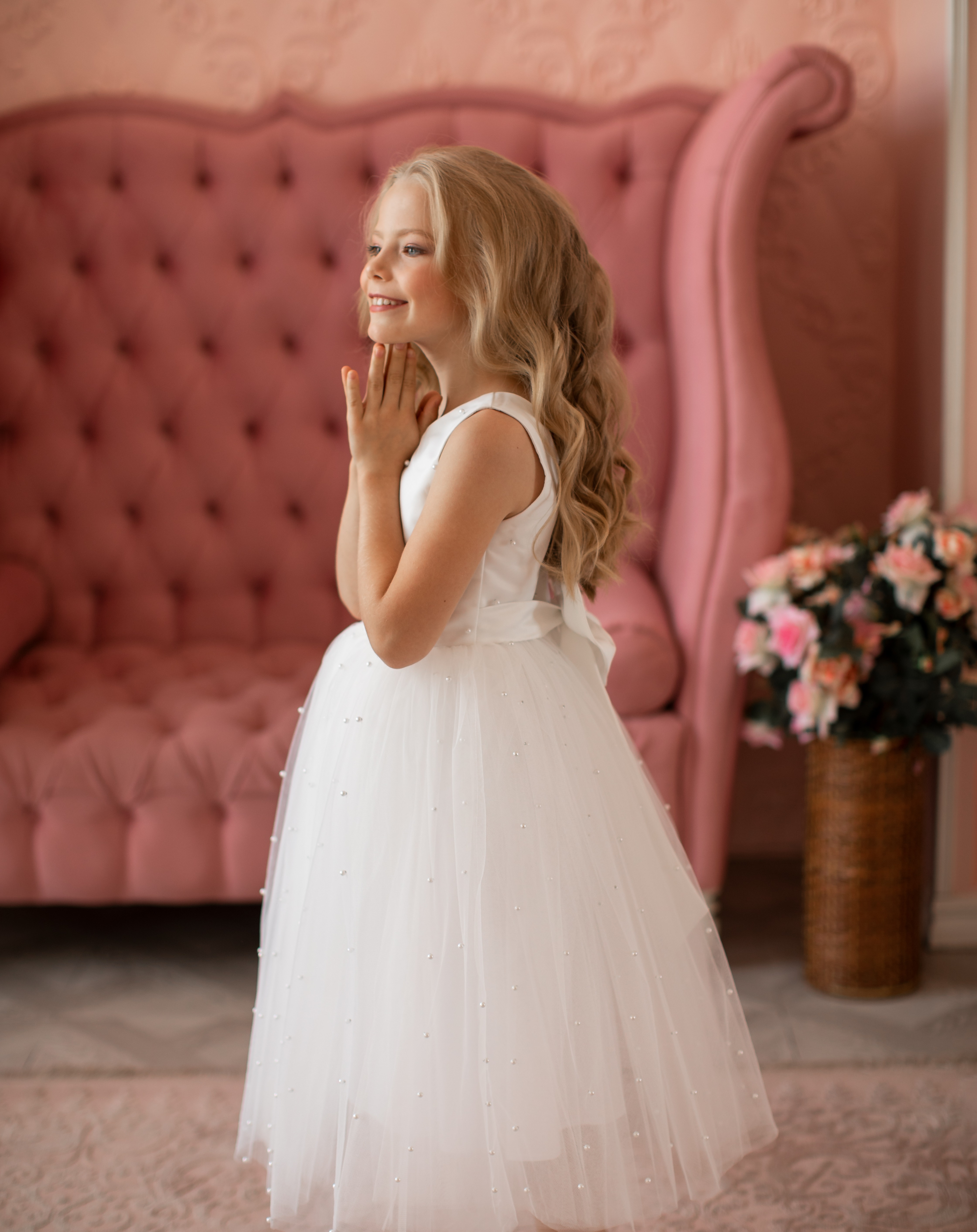 Платье ilina irina kids А-01 белое - фото 2