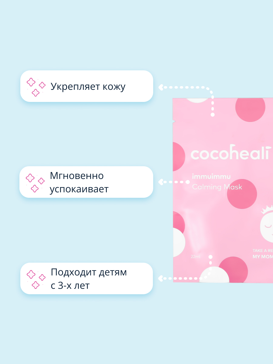 Маска тканевая Cocoheali Успокаивающая - фото 2