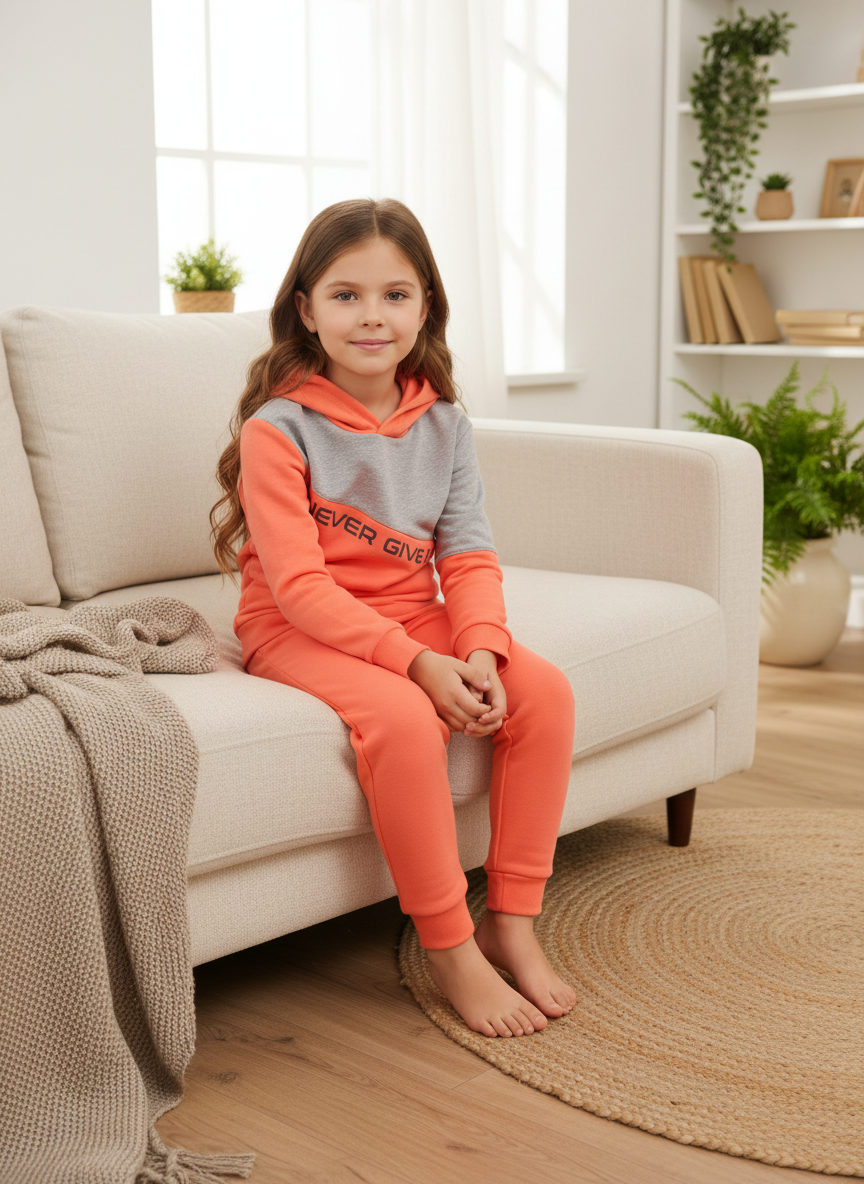 Изображение товара Детский спортивный костюм Утенок 122 для девочки из хлопка