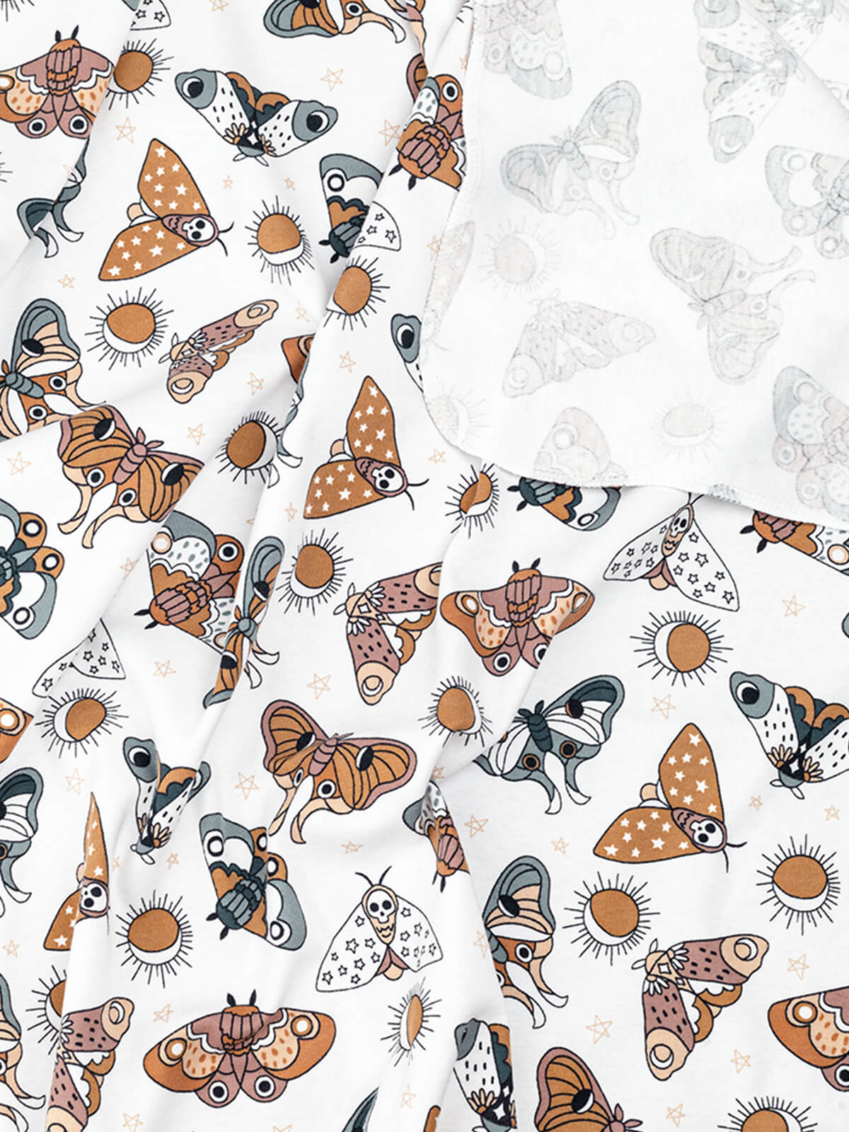 Пелёнка Mjolk Бабочки-Hello Mommy трикотаж 80х80 см 2 шт. - фото 3