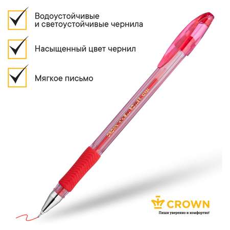 Ручка гелевая CROWN 12 шт.