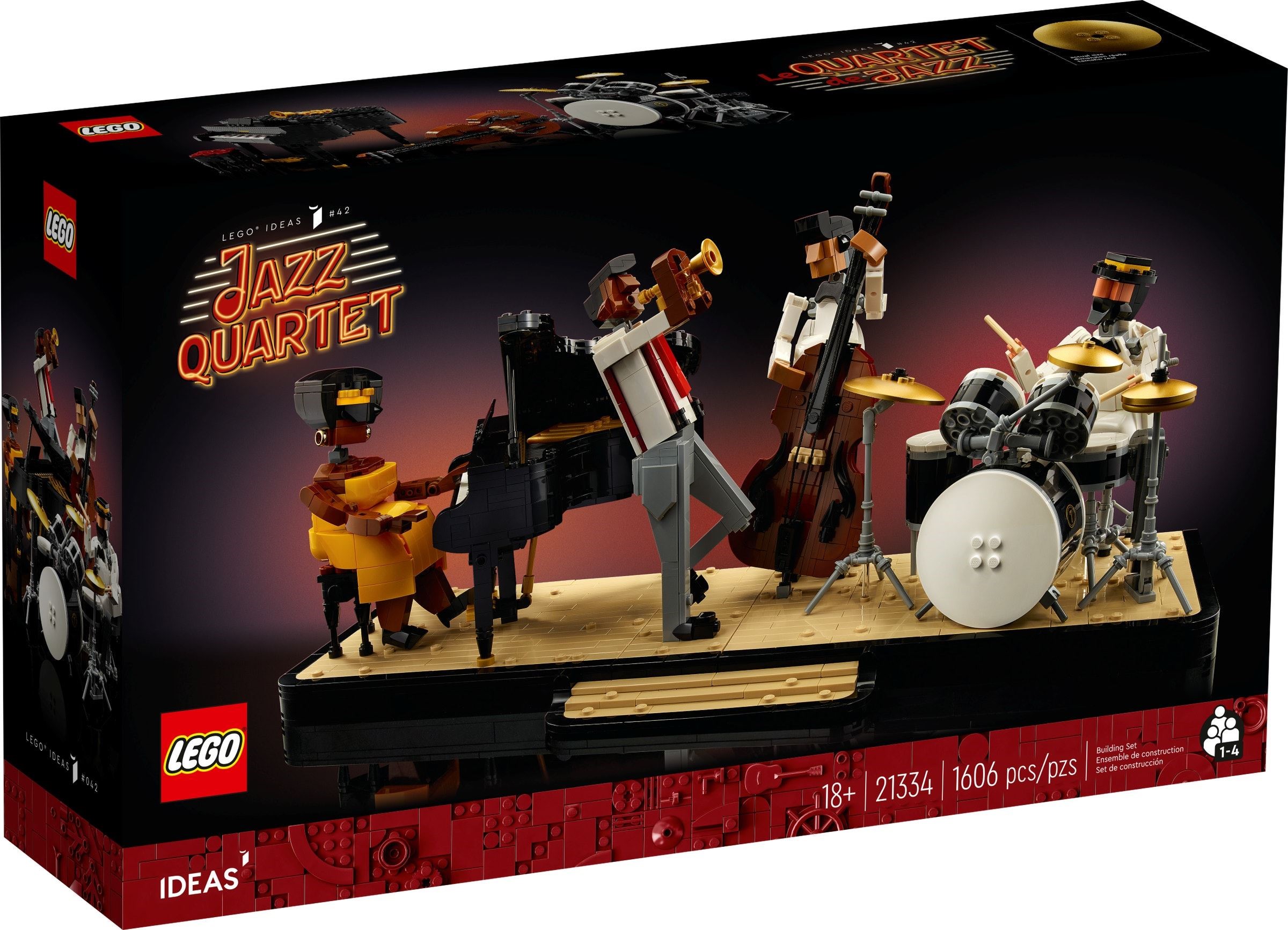 Изображение товара Конструктор LEGO Ideas Джазовый квартет 21334 - 1606 деталей для сборки