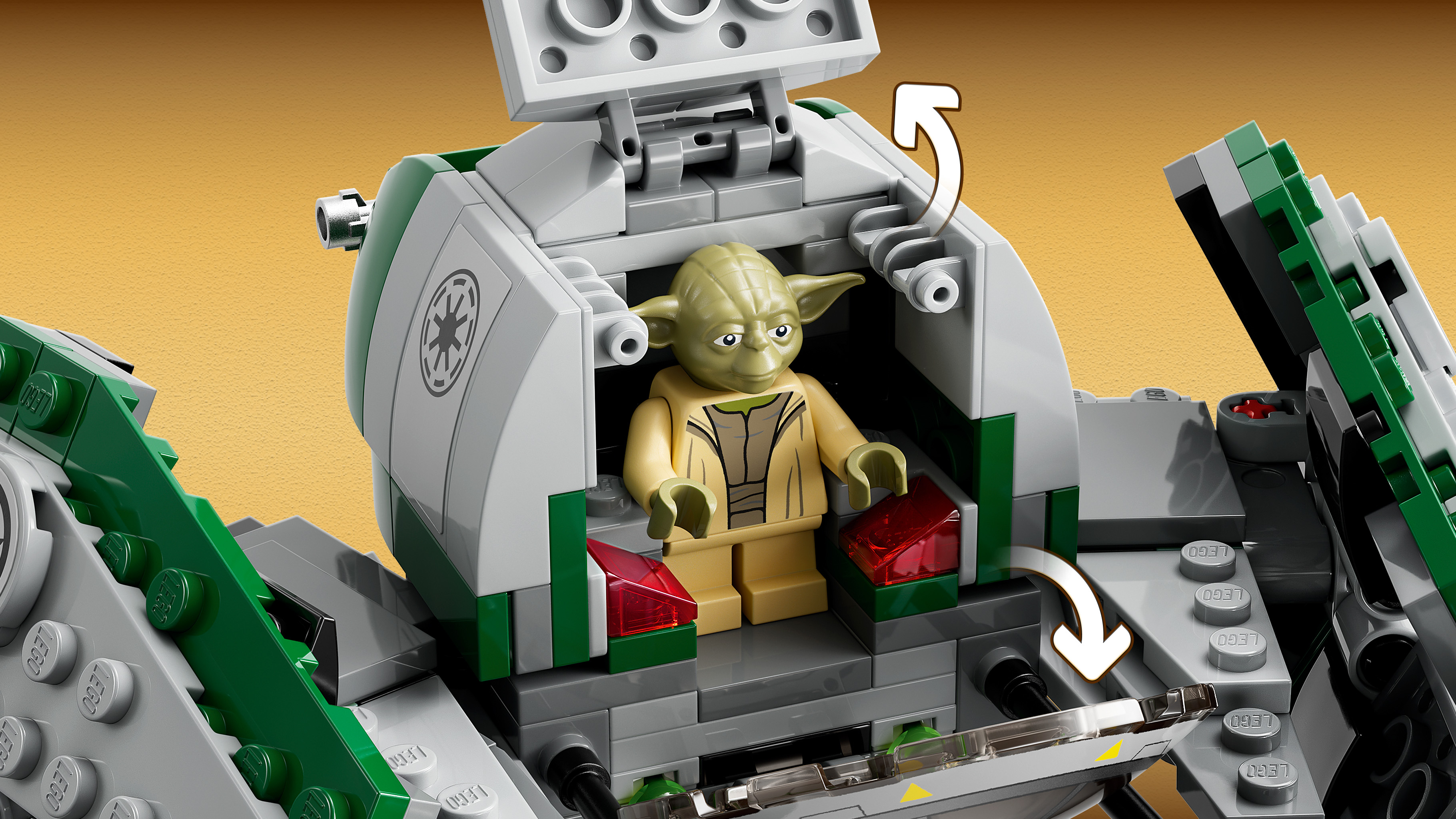 Конструктор LEGO Star Wars Yodas Jedi Starfighter блочный - фото 20