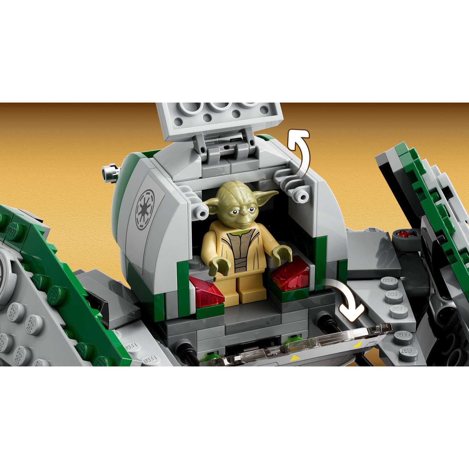Конструктор LEGO Star Wars Yodas Jedi Starfighter 253 дет. - фото 20