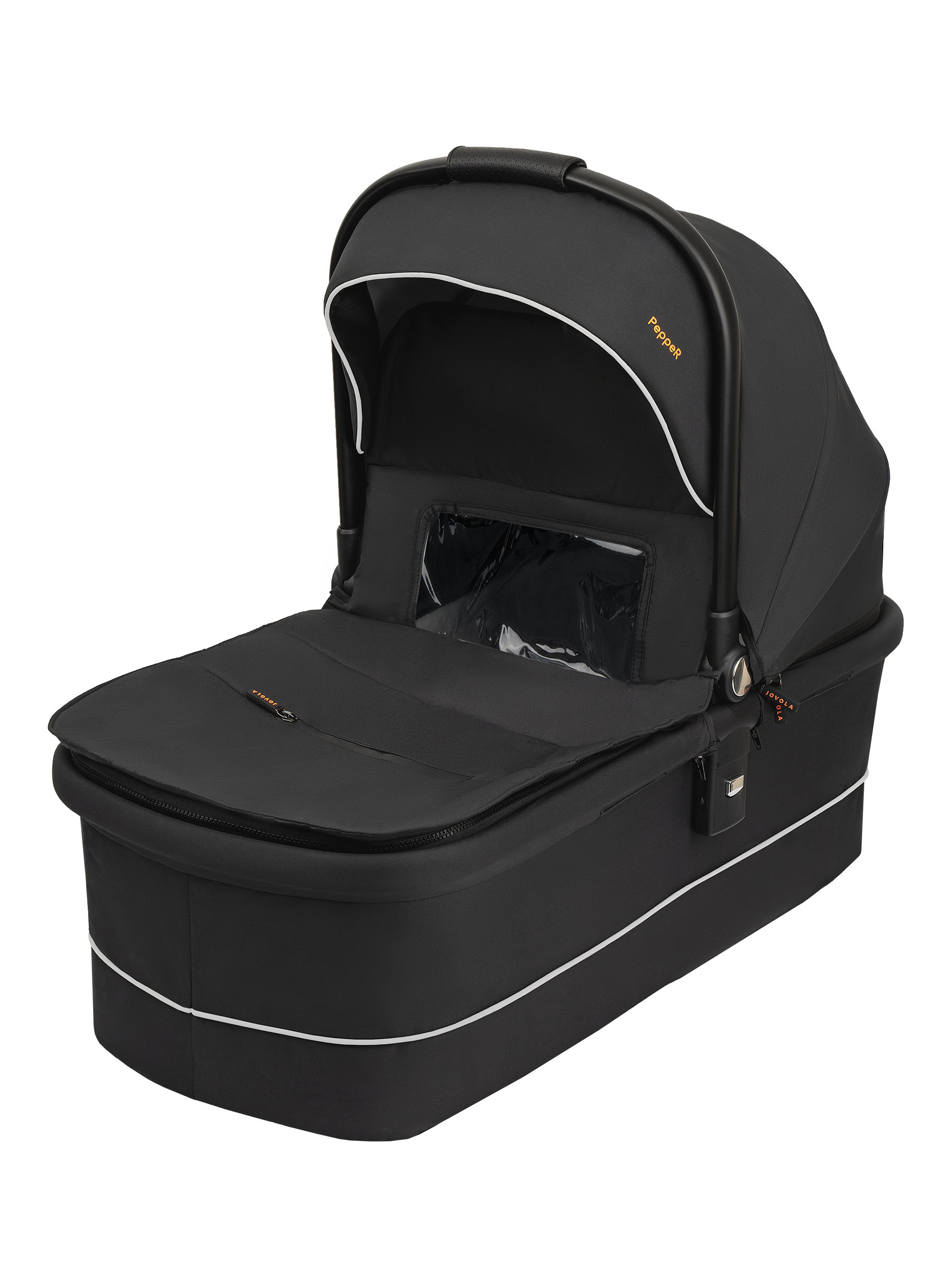 Коляска 3в1 JOVOLA Pepper 3в1 черный - фото 17