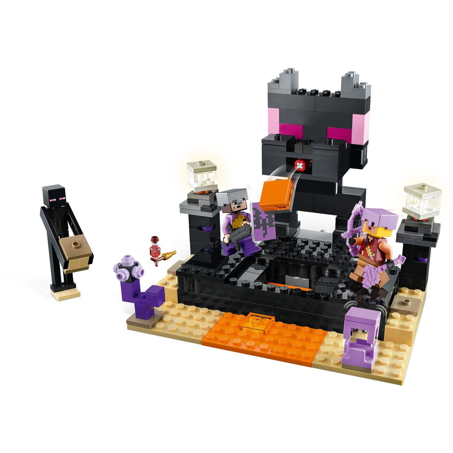Конструктор LEGO Minecraft Конечная арена блочный - фото 3