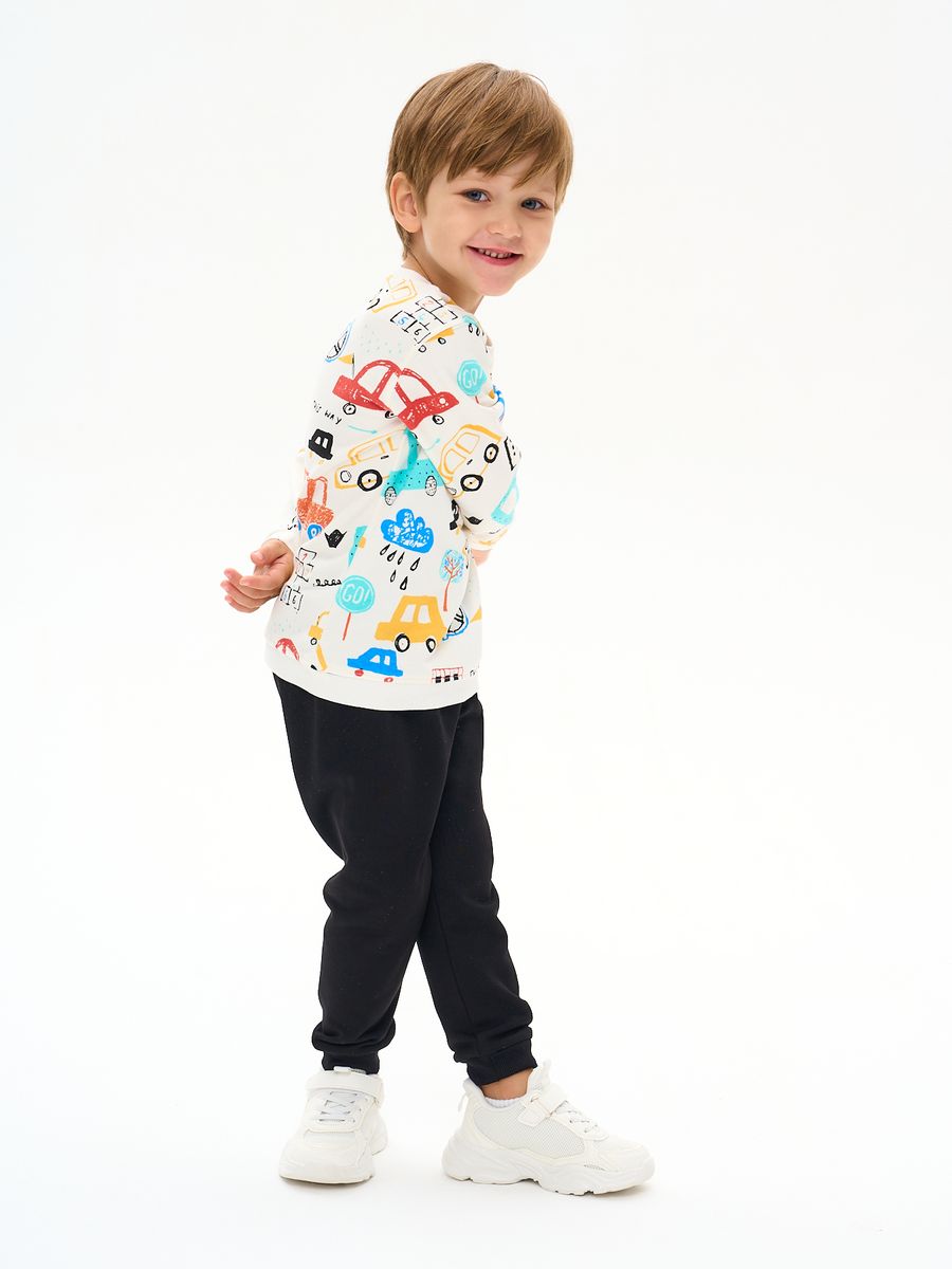 Комплект M-BABY Dk-1088/молочный/черный/машинки - фото 9