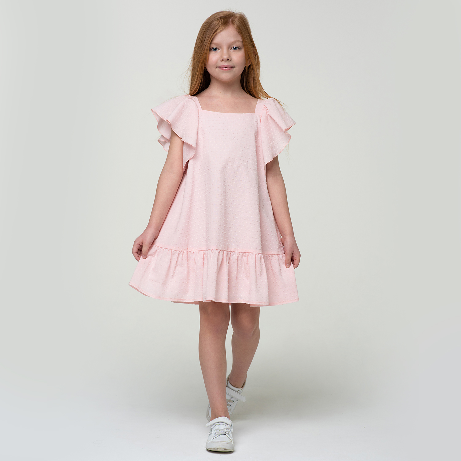 Платье LisaWeta D-064-23 пудра - фото 3