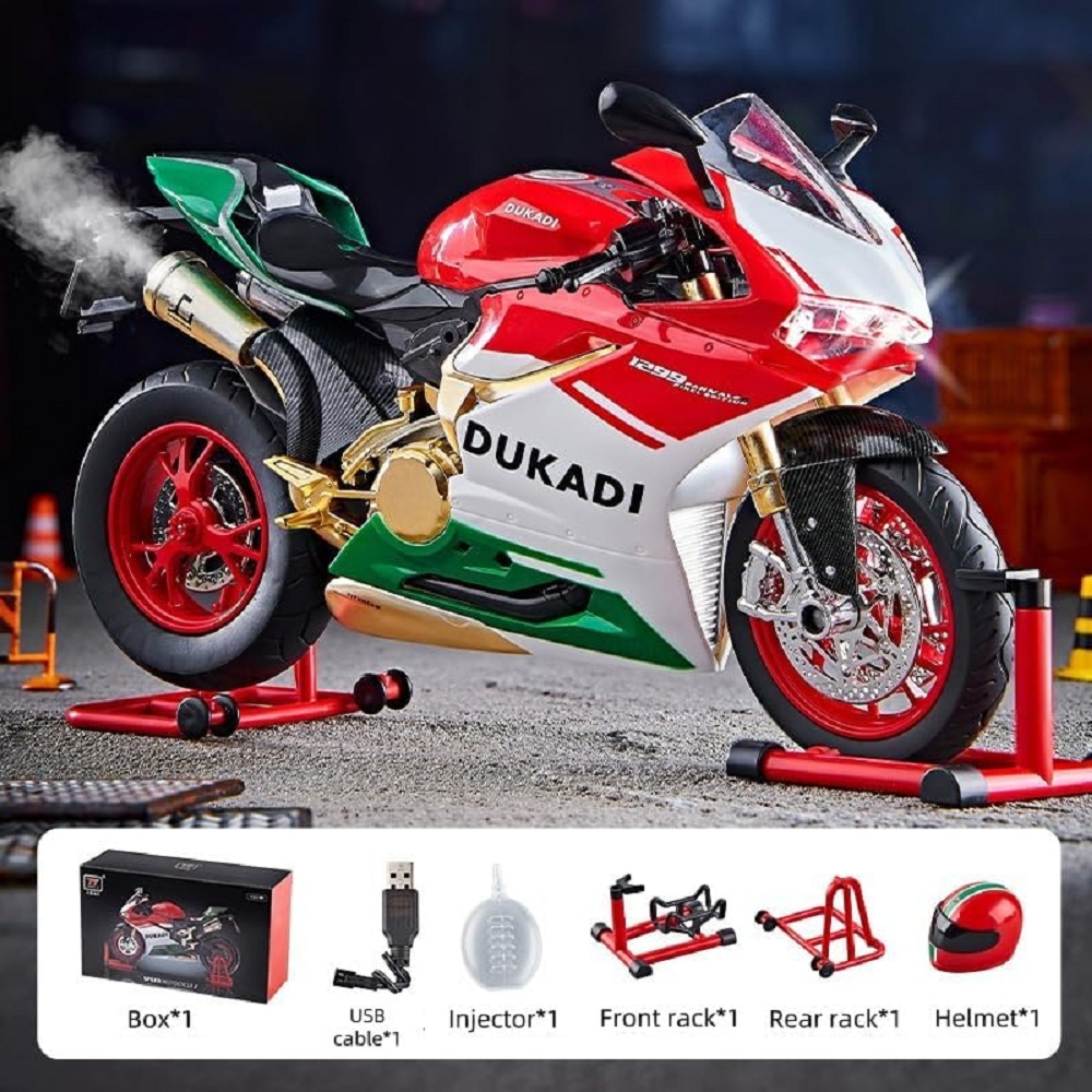 Мотоцикл CASTLELADY Ducati коллекционная модель 1:9 сплав 555000222 - фото 13