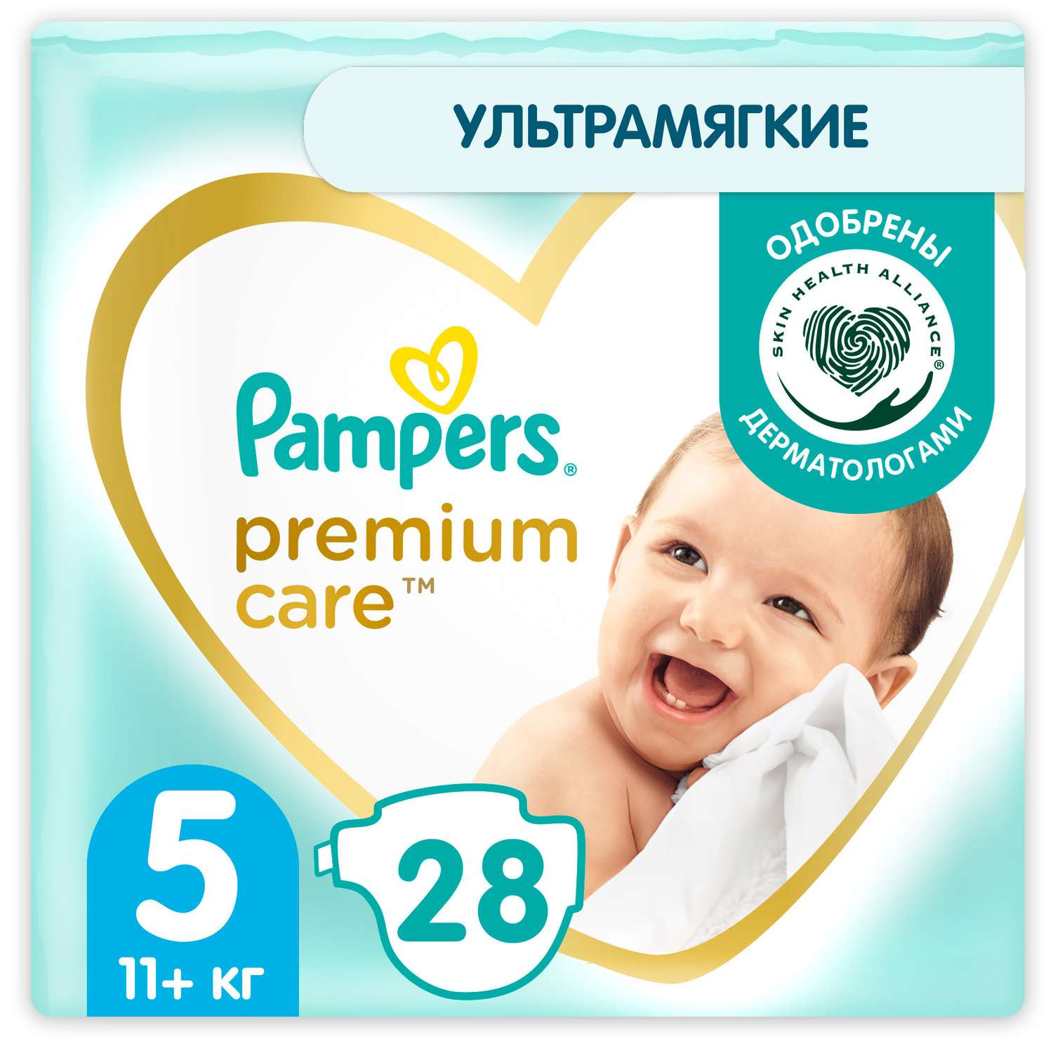 Подгузники Pampers Premium Care 5 (11+ кг) 28 шт. - фото 1