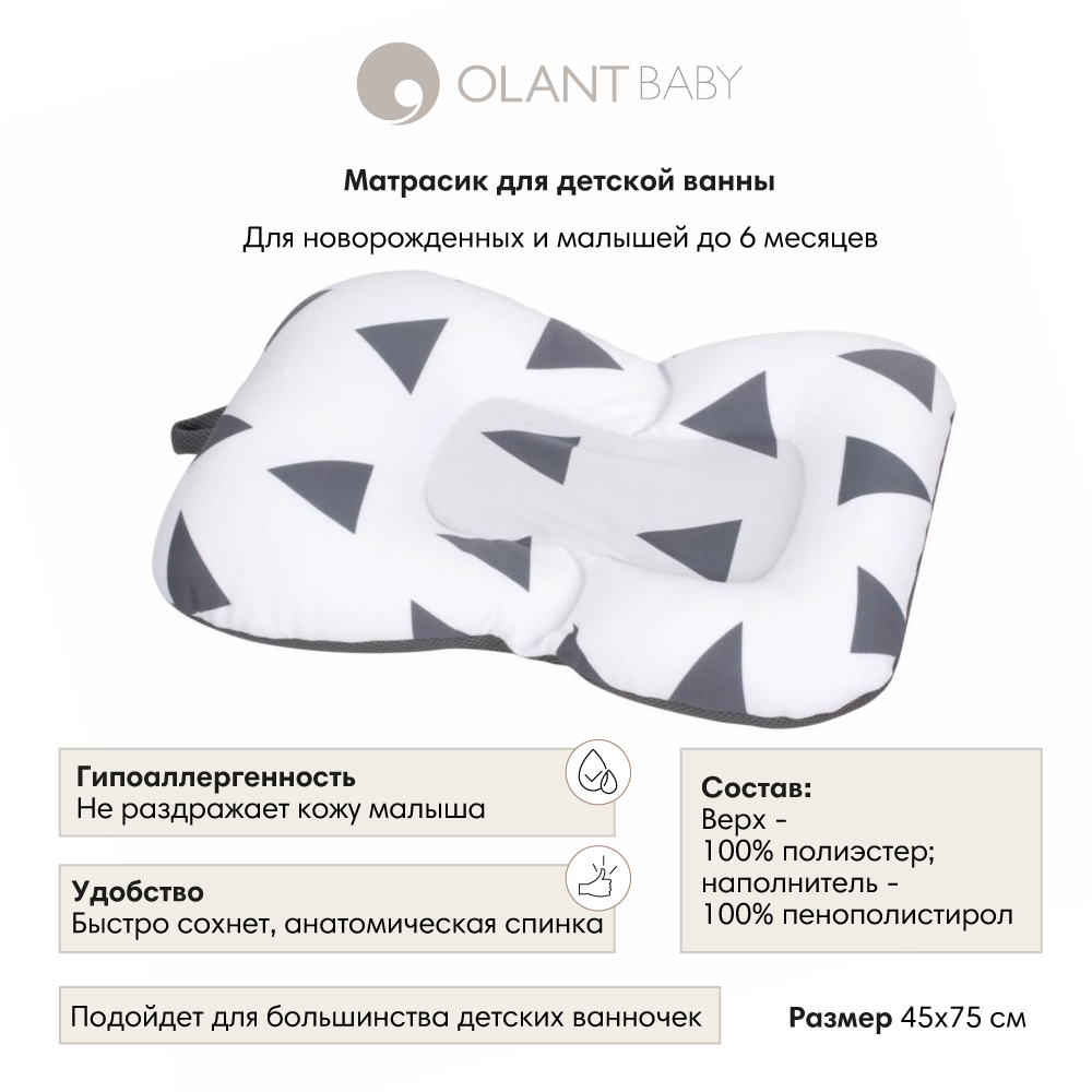Матрасик OLANT BABY для детской ванны - фото 1