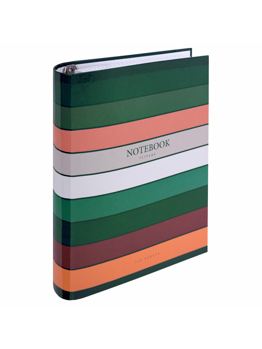 Тетрадь со сменным блоком Brauberg клетка 120 лист. - фото 3