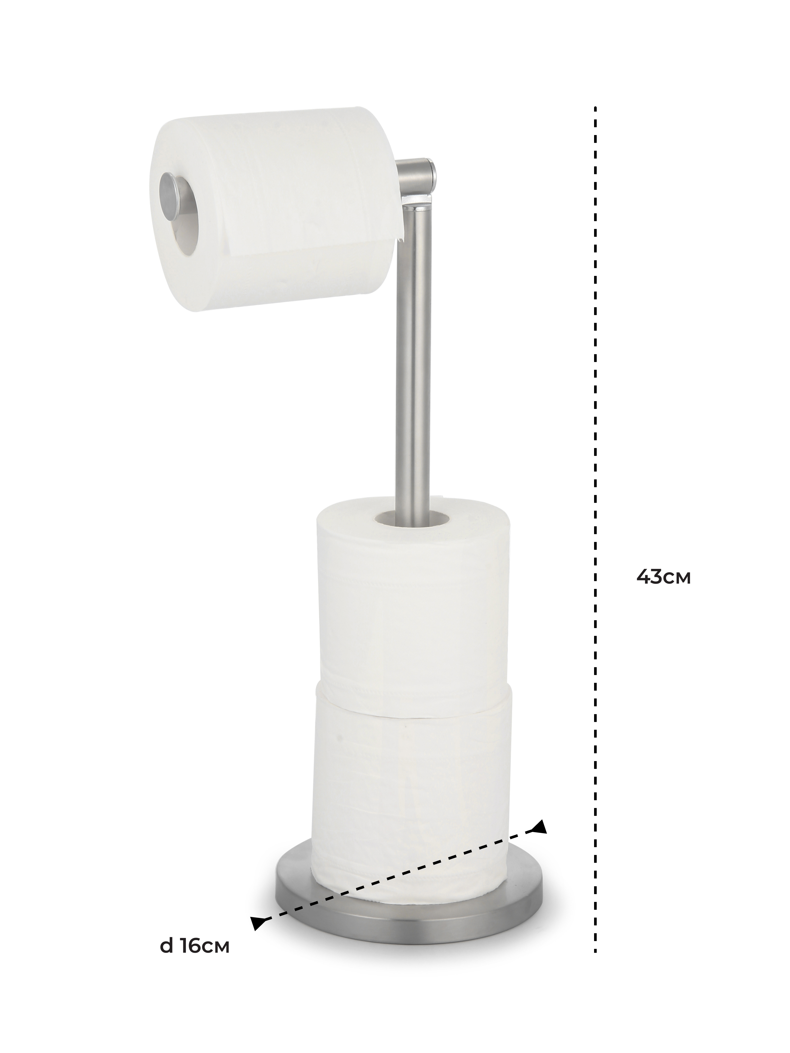 Держатель для туалетной бумаги KROFFOS Серебряный - фото 2