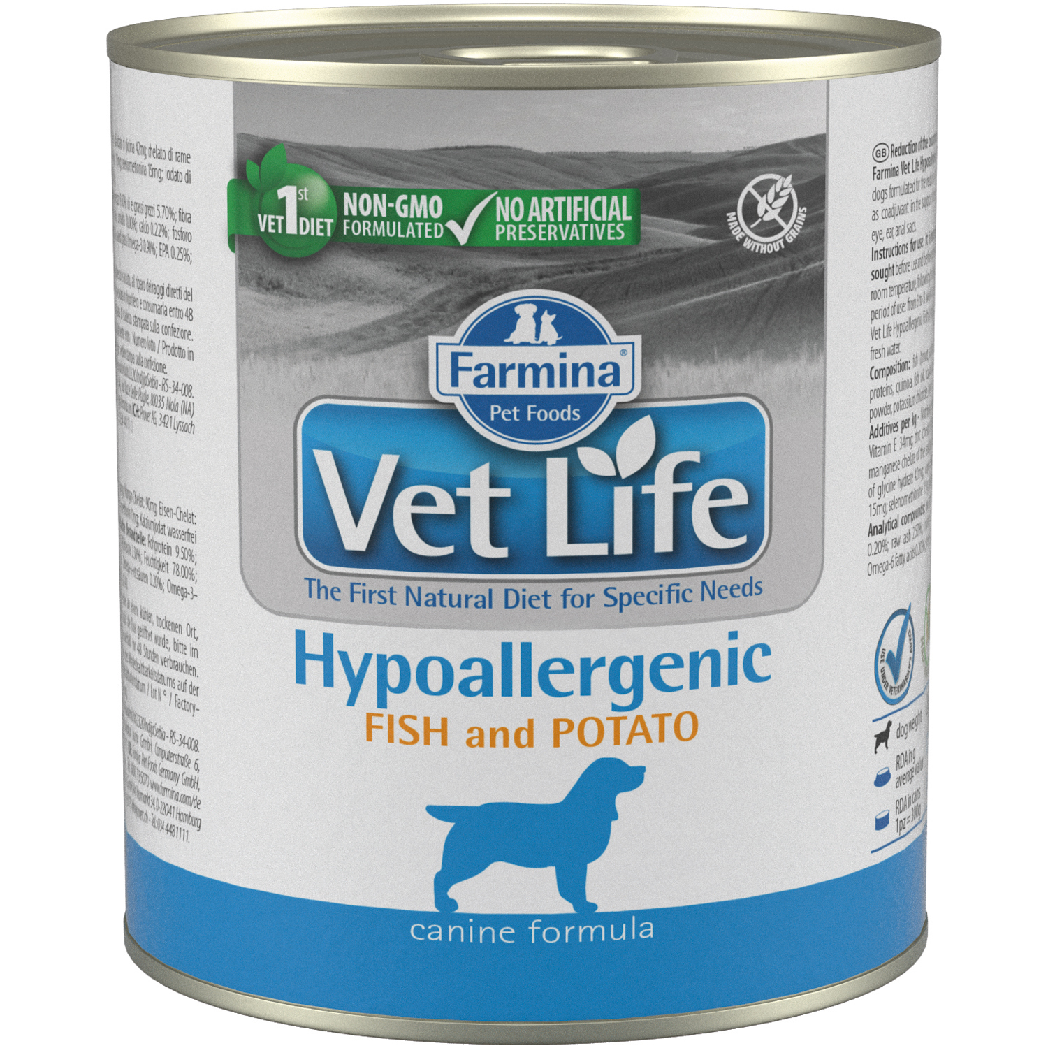 Корм для собак Farmina VetLife гипоаллергеннный рыба с картофелем 300г - фото 1