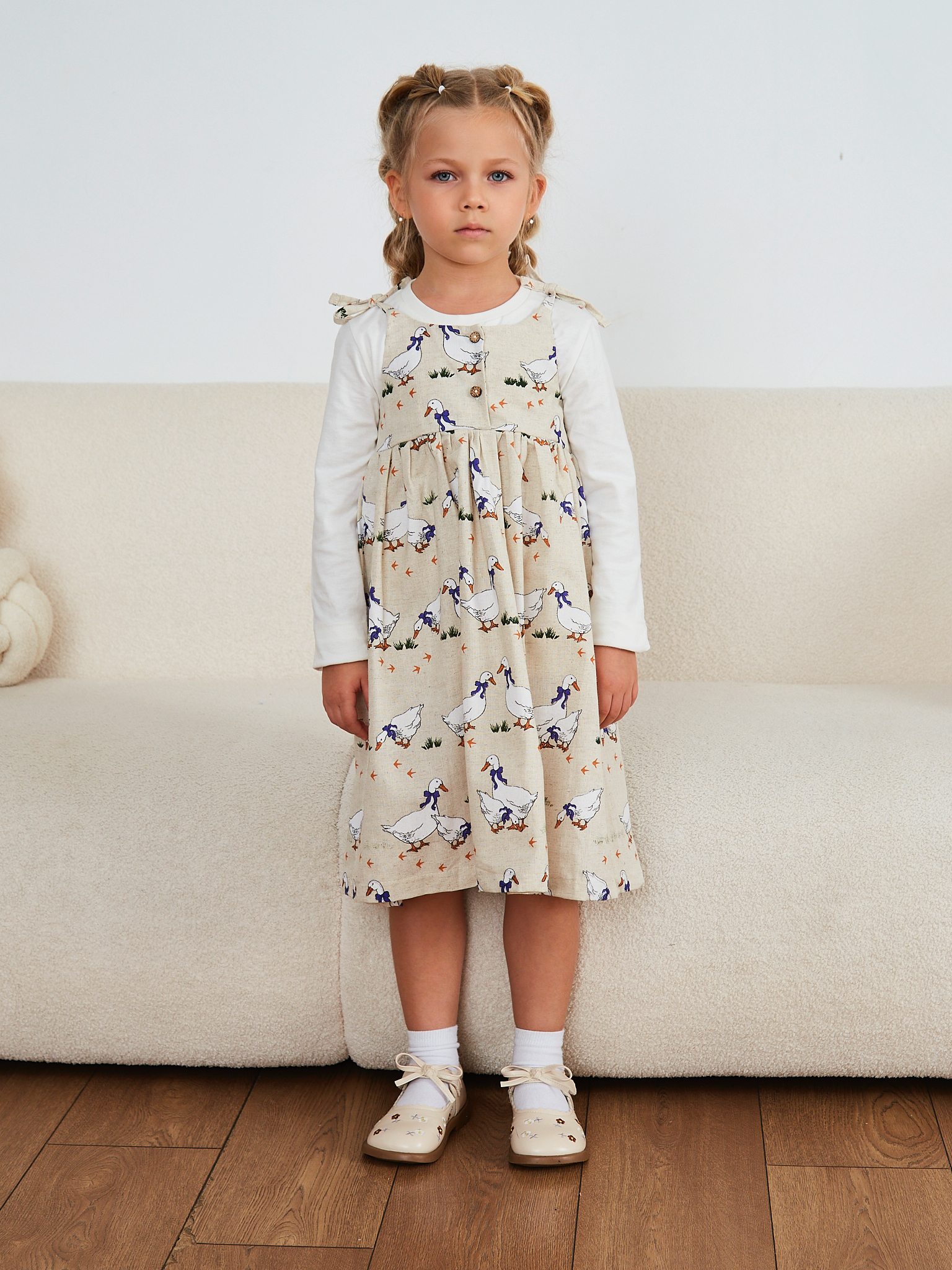 Сарафан MOUN сарафан_девочки_гуси - фото 12