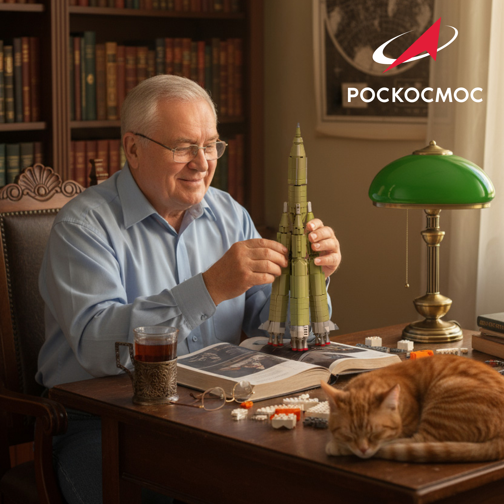 Конструктор Роскосмос Ракета-носитель Р-7 Семерка 721 дет. - фото 10