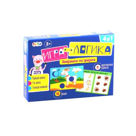 Игра FunTun Логика Зверушки на ферме F1199003Р FunTun