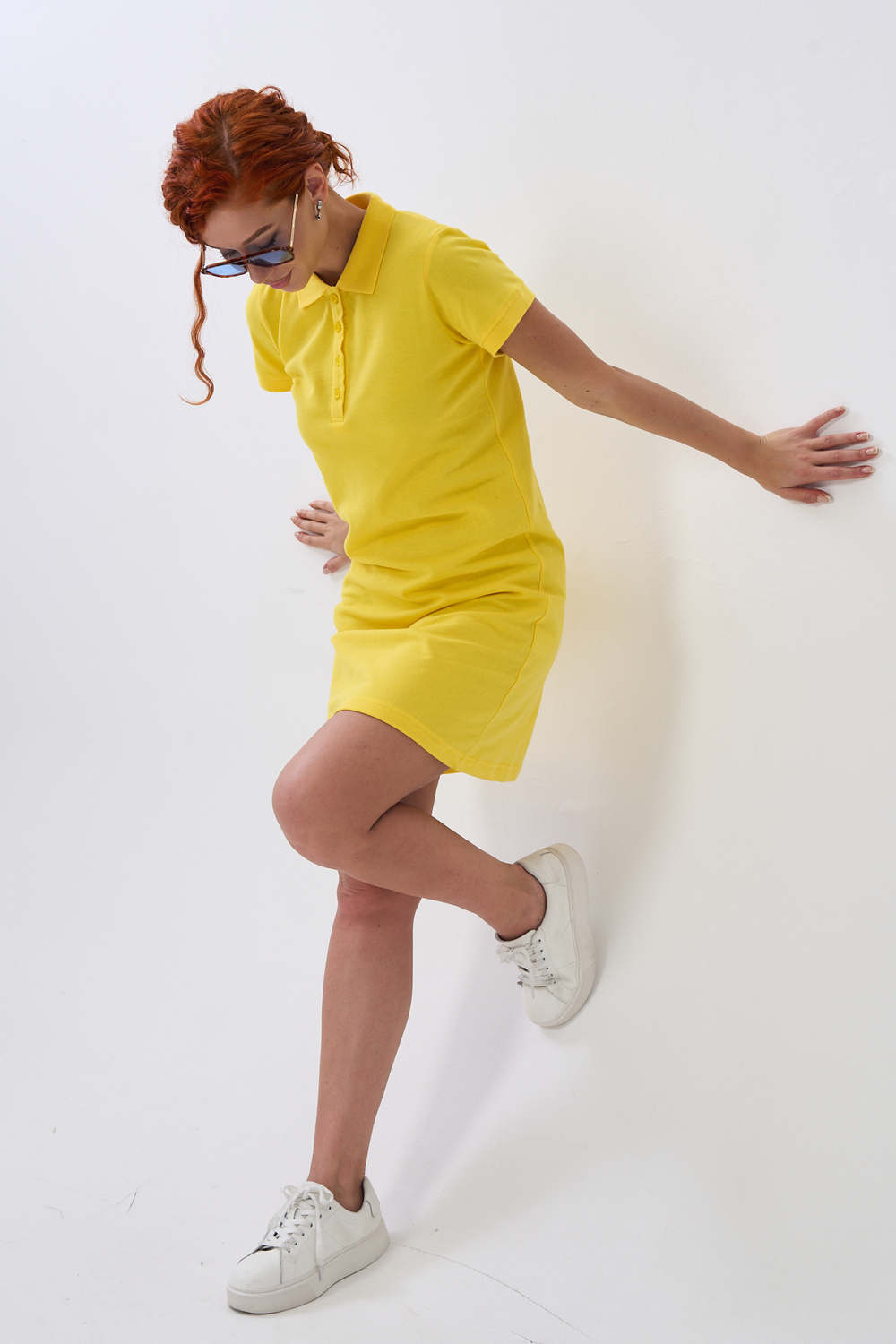 Платье Натали Суслова 14413/1 желтый - фото 4