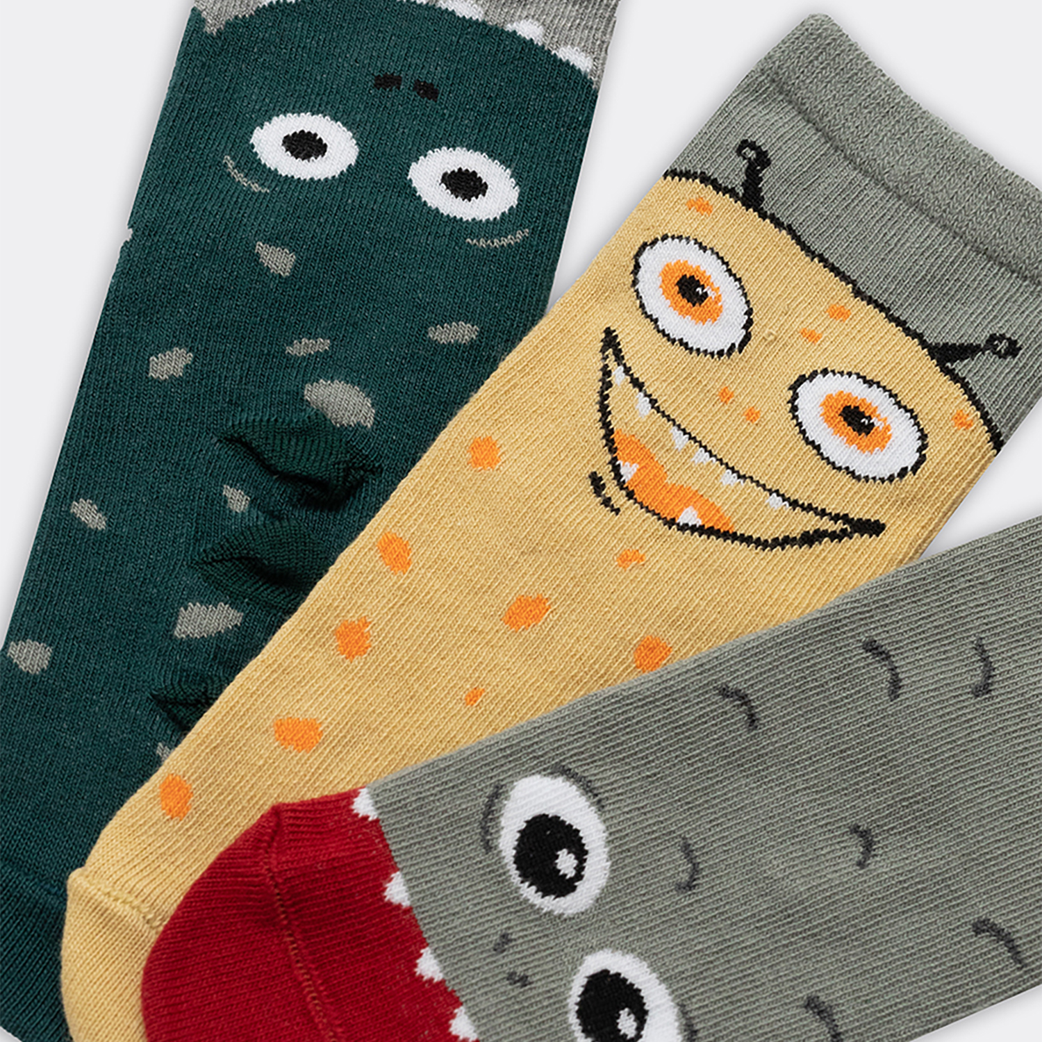 Носки 3 пары Mark Formelle (Марк Формэль) 430A-1865/оливка /малахит - фото 2