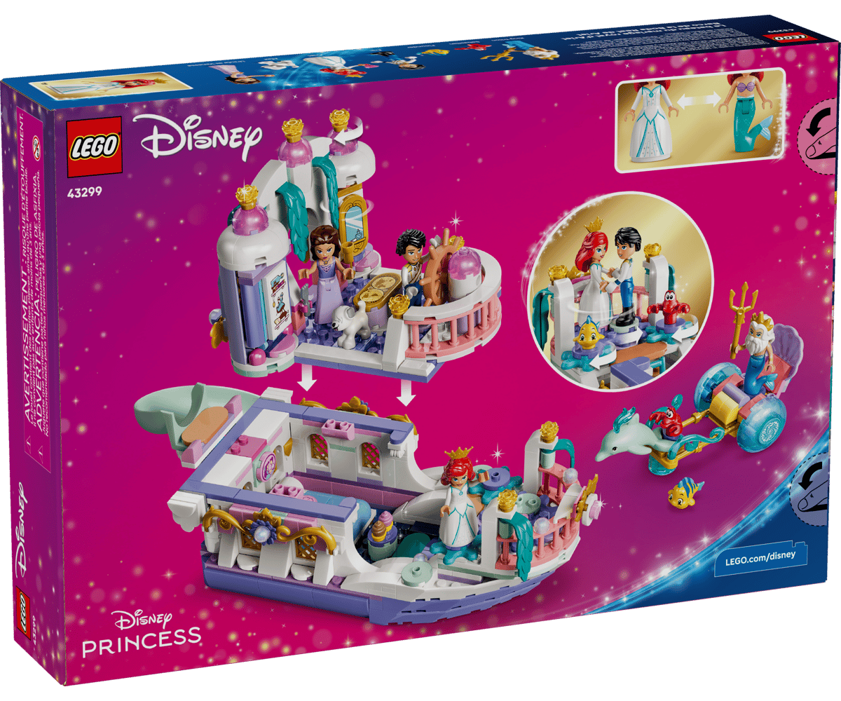Конструктор LEGO Disney Свадебный корабль Ариэль 519 дет. - фото 8