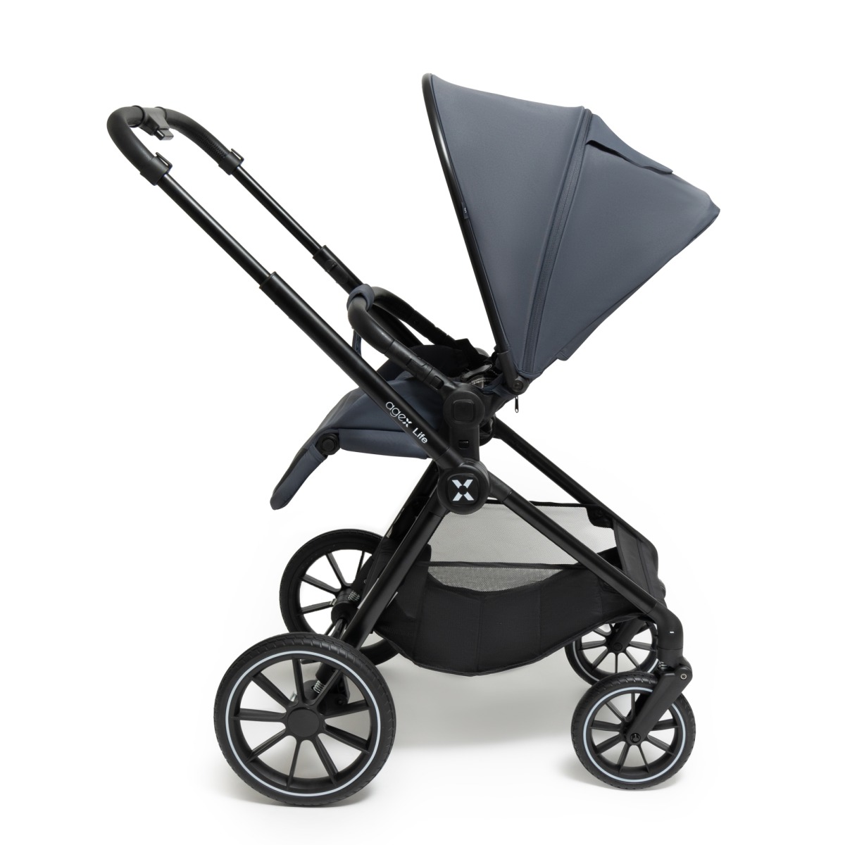 Коляска 2в1 agex Life grey серый - фото 11