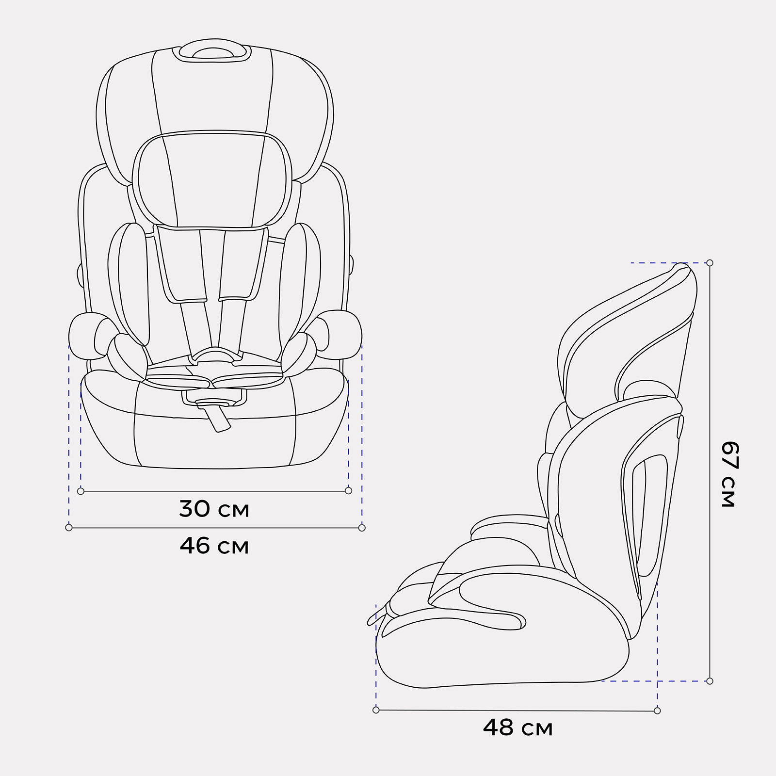Автокресло Rant Basic Spark next 1/2/3 (9-36 кг) черный - фото 2