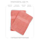 Набор махровых полотенец Ночь Нежна Терракотовый