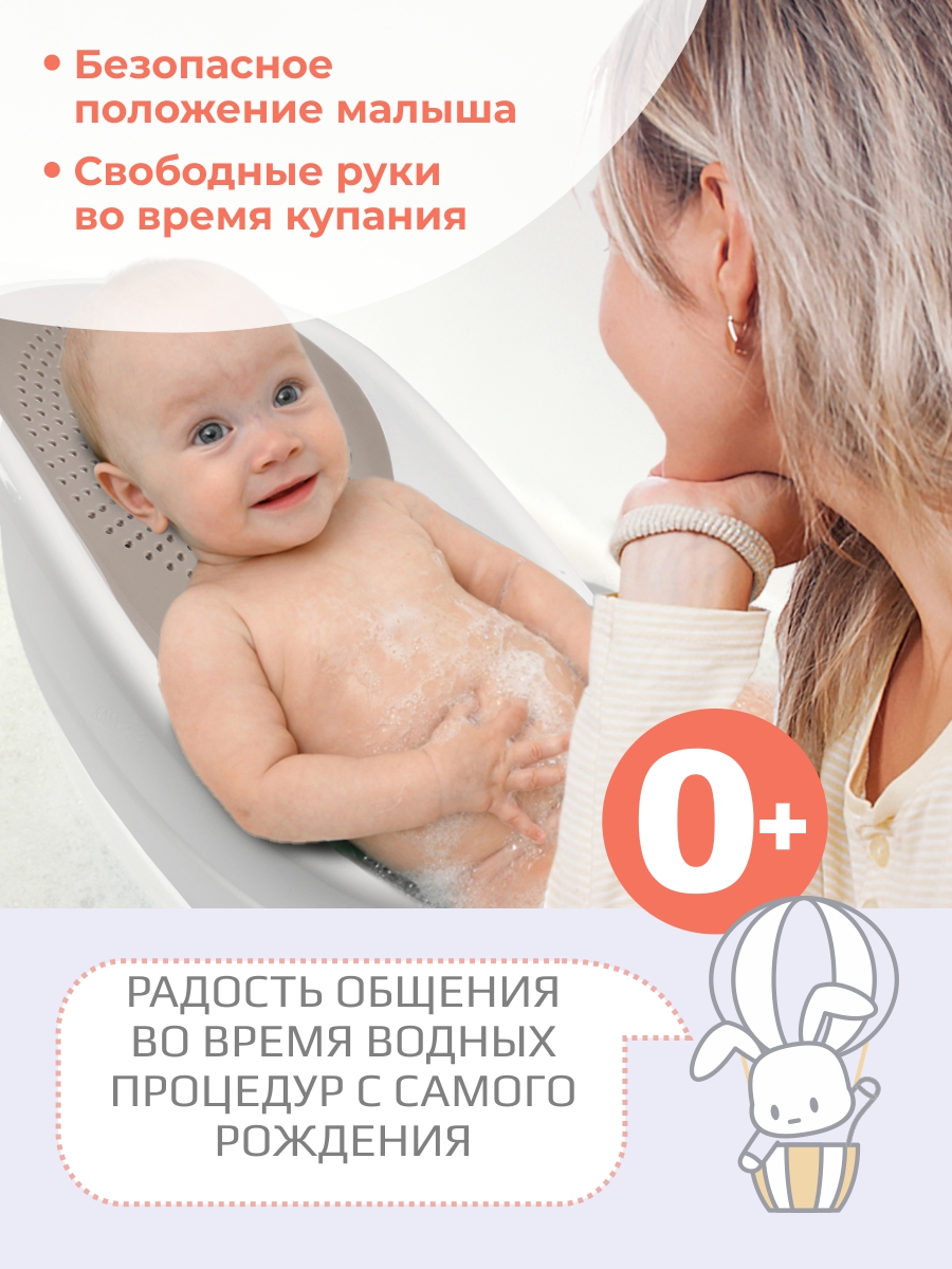 Горка для купания KidWick Складной шезлонг зеленый - фото 8