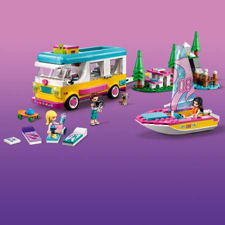 Конструктор LEGO Friends Лесной дом на колесах и лодка