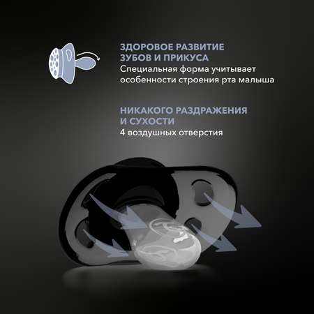 Пустышка Twistshake ортодонтическая от 0 мес. 2 шт.