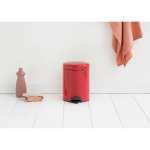 Бак мусорный Brabantia NewIcon с педалью красный 5л 112089