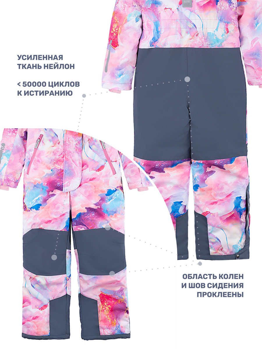 Комбинезон NIKASTYLE 8з1024 розовый/серый - фото 8