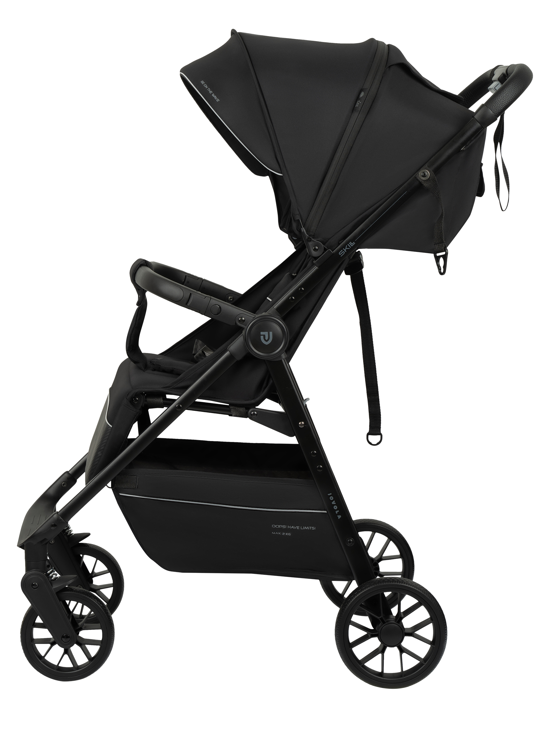 Коляска прогулочная JOVOLA Skill черный - фото 9