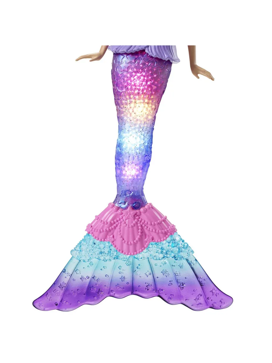 Кукла модельная Barbie Dreamtopia русалка со светящимся хвостом высота 29 см HDJ36 - фото 5