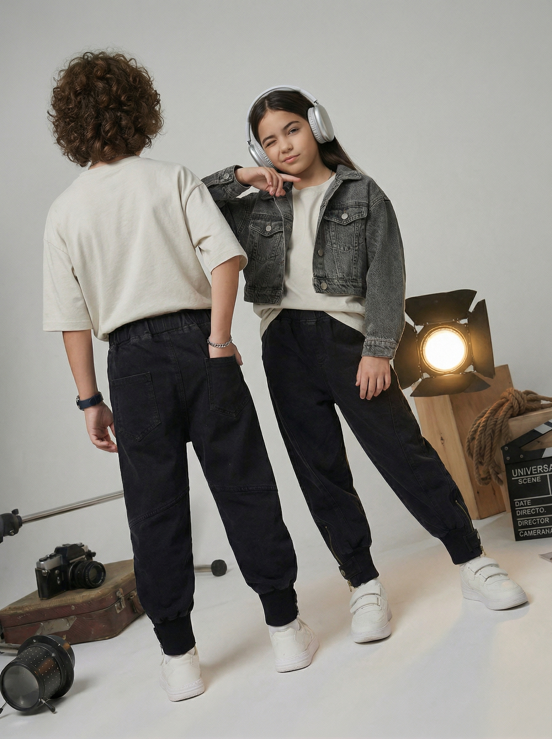 Джоггеры Artcher kids Jeans0014Джоггеры_черные - фото 13