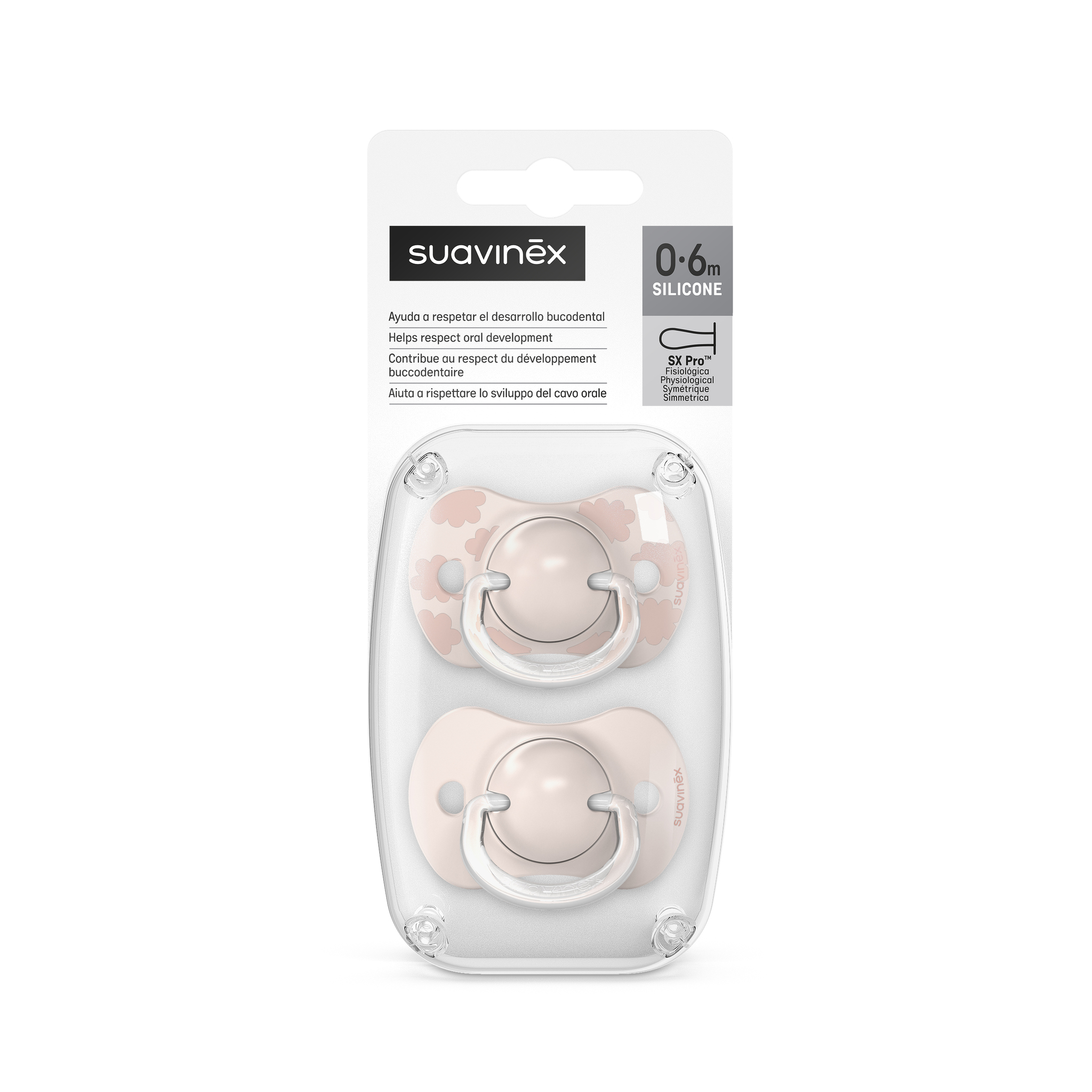 Пустышка Suavinex силикон ортодонтическая от 0 мес. 2 шт. - фото 1