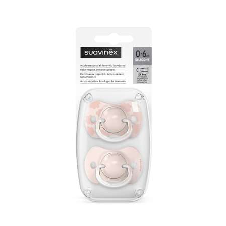 Пустышка Suavinex силикон ортодонтическая от 0 мес. 2 шт.