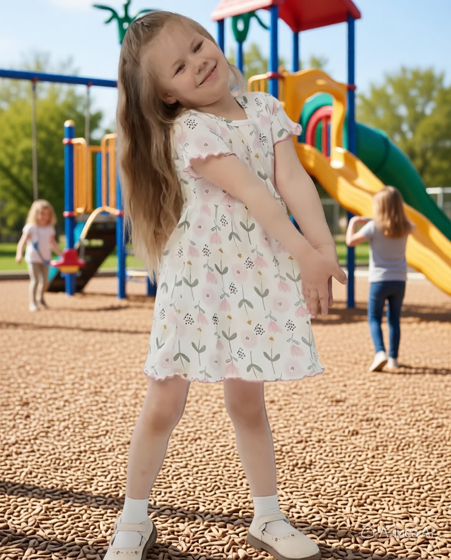 Платье YAXX 007--Платье цветы/белый (Л) - фото 15